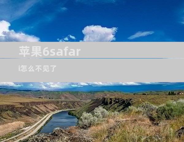 苹果6safari怎么不见了
