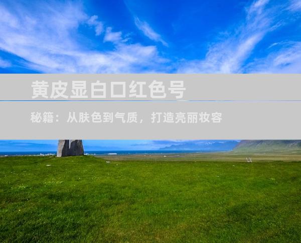 黄皮显白口红色号秘籍：从肤色到气质，打造亮丽妆容