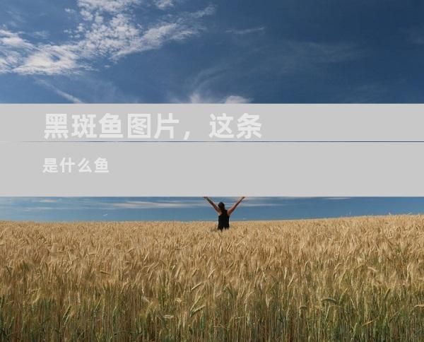 黑斑鱼图片，这条是什么鱼